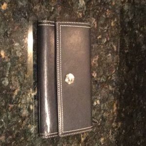 Coach black leather wallet